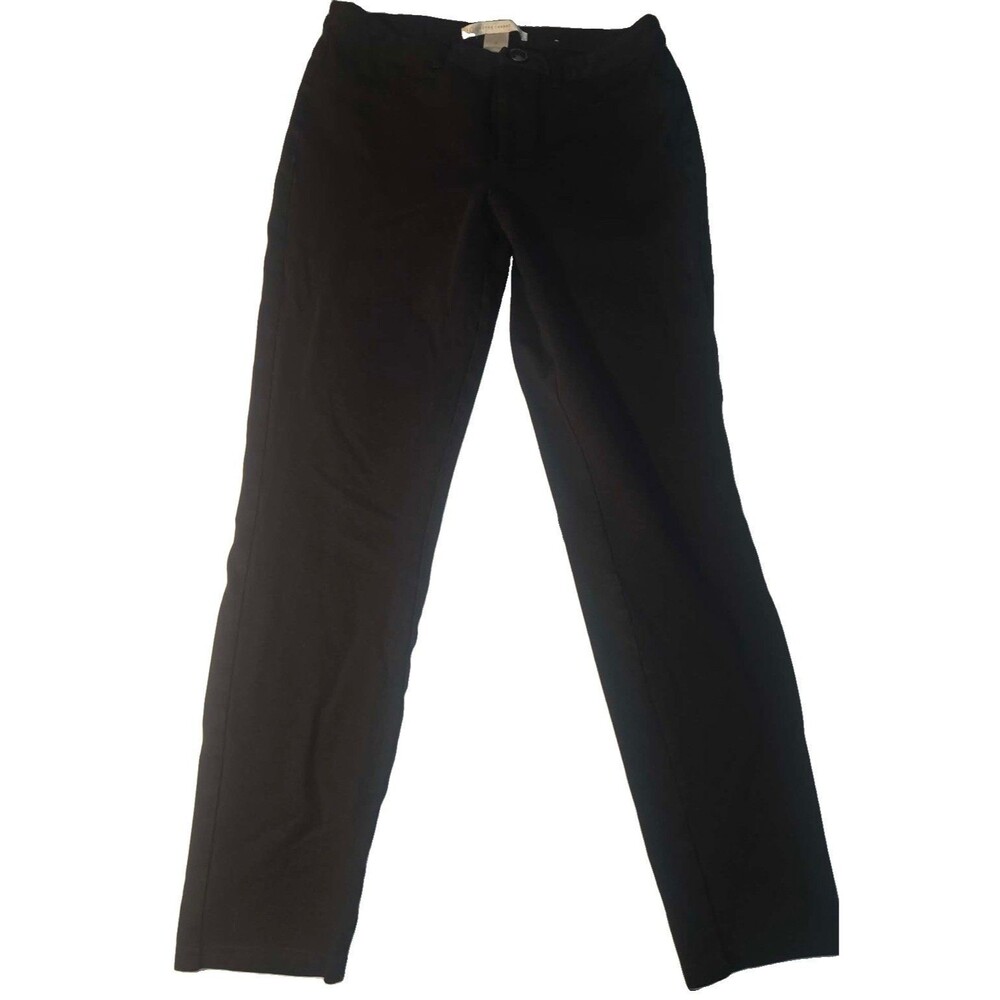 Lauren Conrad Paperbag Highrise Black Cotton Womens Medium Ankle Pants
